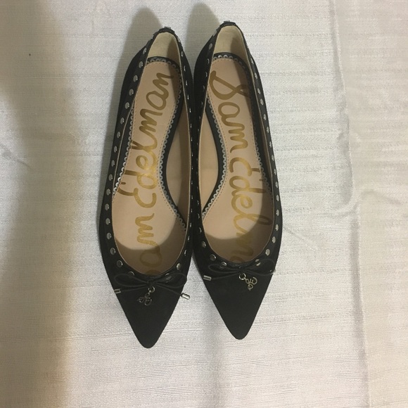 *NWOB* Sam Edelman | Ralf Studded Black Flats - Picture 1 of 5